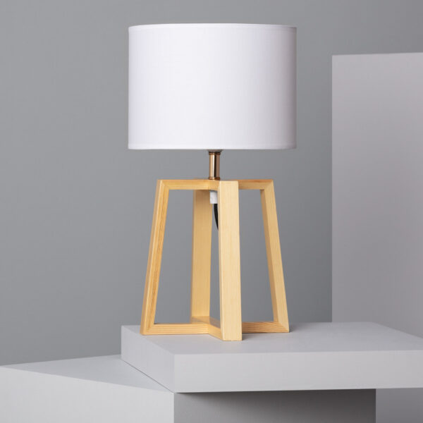 LAMPADA DA TAVOLO CAPOTE BIANCA 220V KORS E27