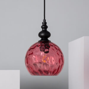 LAMPADA A SOSPENSIONE SALE ROSSO LAMPONE